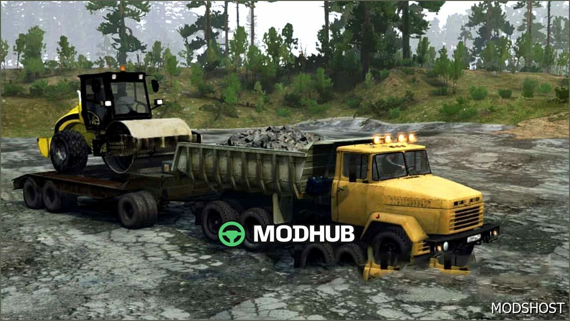 Краз 6510/6444 Трактор: Потужний та детальний мод