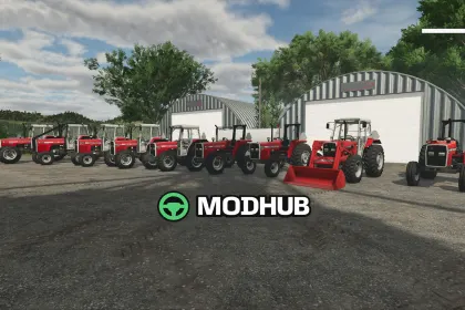 Мод на Трактори Massey Ferguson 300 Series North America V2.0.0.0 для Фермер Симулятор 25 — 1