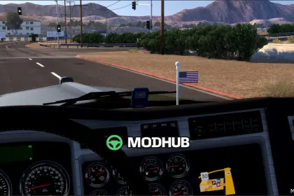 Преміум США Дашборд Прапор 1.0 - Стильний Інтер'єр — 2