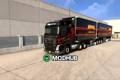 Волво FH16 Австралійський з Самоскидом та Тентом 1.58 - Потужний та стильний