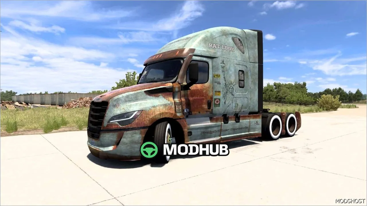 Freightliner Cascadia RAT Look Skin 2024 - Einzigartig und Aggressiv