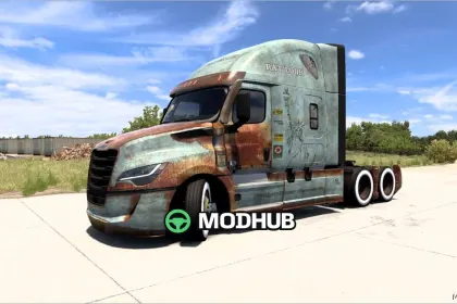 Freightliner Cascadia RAT Look Skin 2024 - Einzigartig und Aggressiv