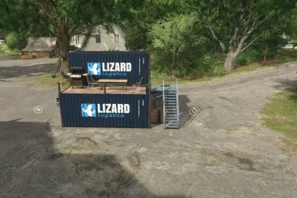 Ефективний Сховище Деревини Lizard для Farming Simulator 25 — 1