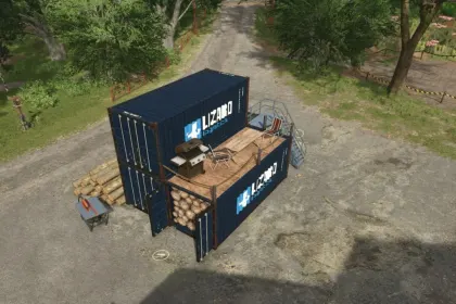 Ефективний Сховище Деревини Lizard для Farming Simulator 25 — 3