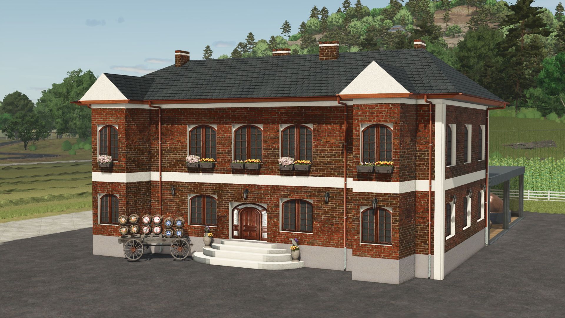 Browar z plantacją chmielu do Farming Simulator 25