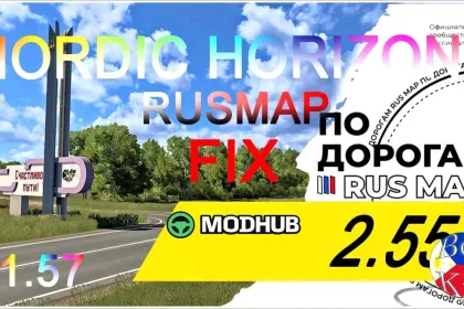 Nordischer Horizont – Rusmap FIX (VK) ETS2 Mod