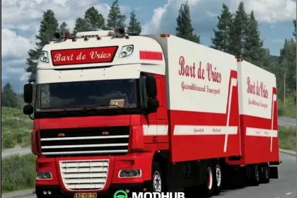 DAF XF 105 “bart DE Vries” + Причеп В9.0 – Вражаючий мод