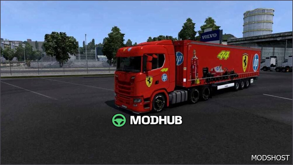 Aggressives Ferrari Scania S und Premium Profiliner Skin Pack