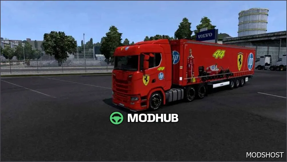 Агресивний Ferrari Scania S та Преміум Profiliner Skin Pack