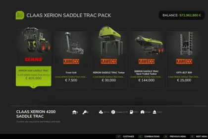 Ефективний Трактор Claas Xerion Saddle Trac для Farming Simulator 25 — 6