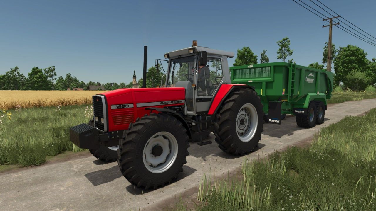 Ефективний Трактор Massey Ferguson 3600 Series Large для Farming Simulator 25