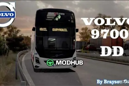 Amazing Volvo 9700 DD V2 1.58 – Double Decker Bus Mod