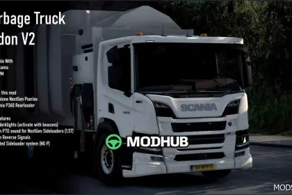 Impressive Mega Garbage Truck Addon V2.0 for ETS2