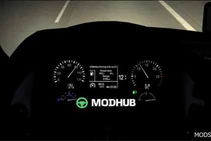 Enhanced Mercedes Benz Actros MP3 Dashboard 1.58 – Realistic and Functional