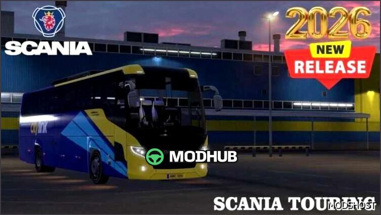 Scania Touring 4×2 EU 1.58 - Beeindruckendes Bus-Mod