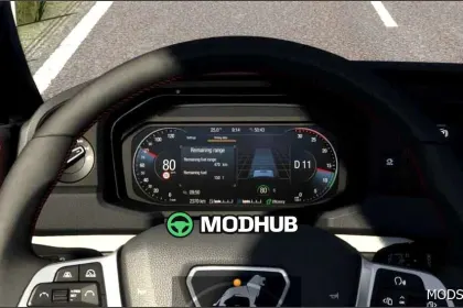 Ulepszony kokpit MAN TGX 2020 1.58 - elegancki i funkcjonalny