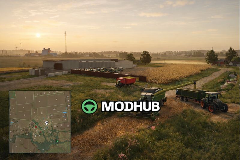 Мод на Карти In Brandenburg 4 fach v1.0.4.0 для Фермер Симулятор 25