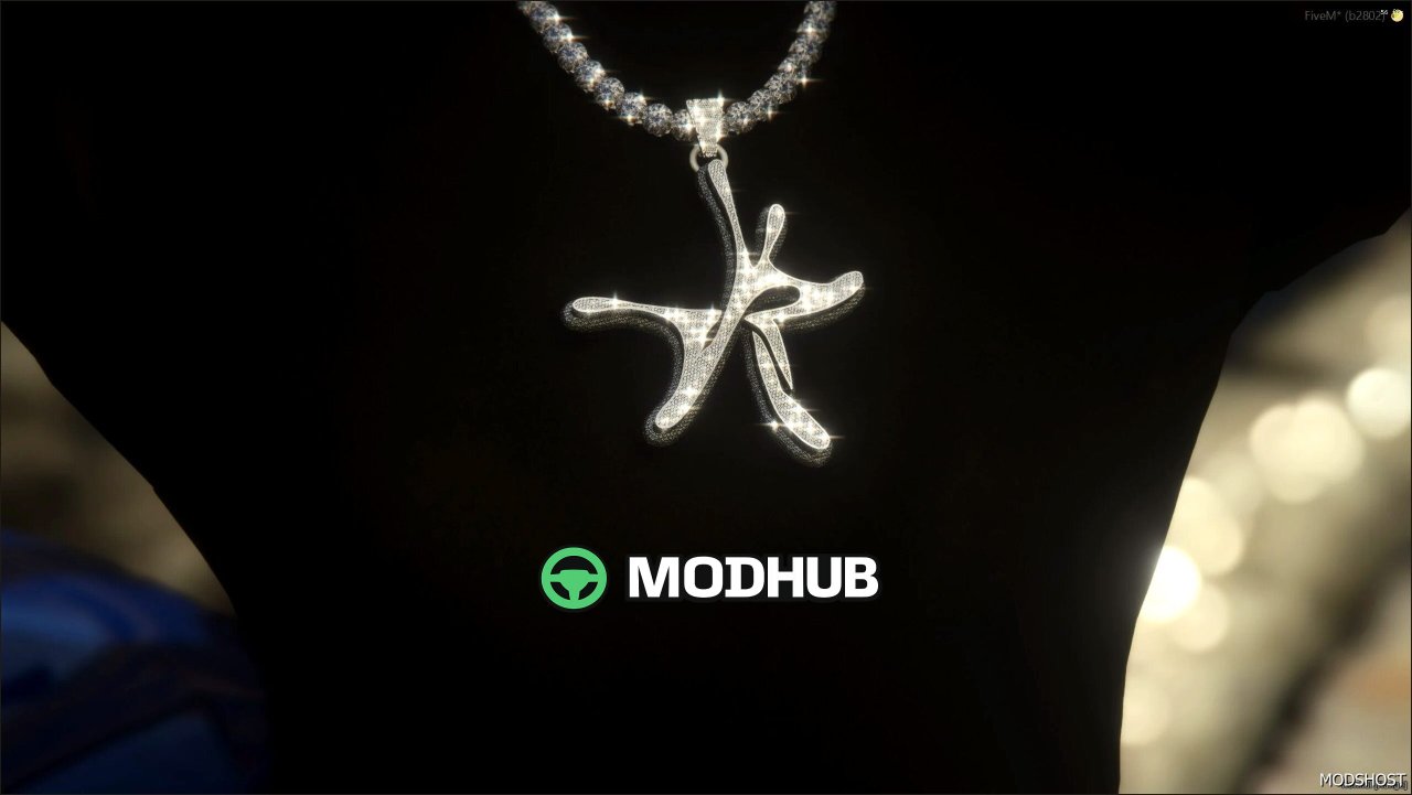 YSL NEW Logo Chain for MP Male GTA 5 Player Mod