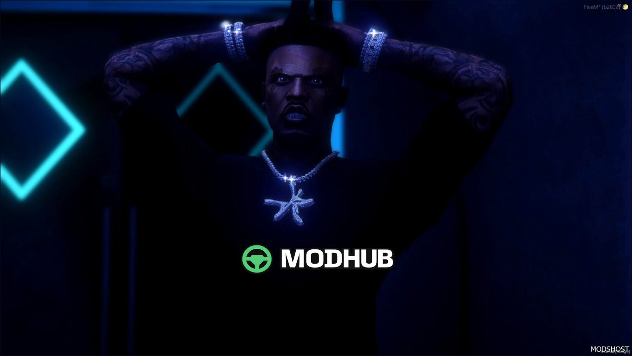 YSL NEW Logo Chain for MP Male GTA 5 Player Mod