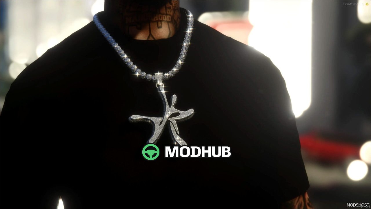 YSL NEW Logo Chain for MP Male GTA 5 Player Mod