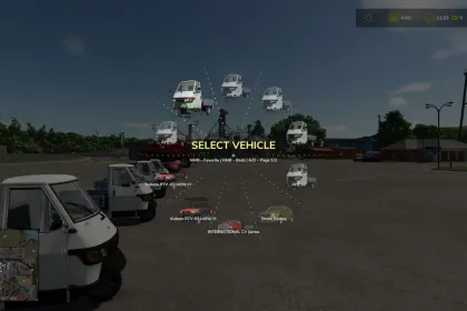 Ефективний Мод Radial Vehicle Switcher для Farming Simulator 25 — 1