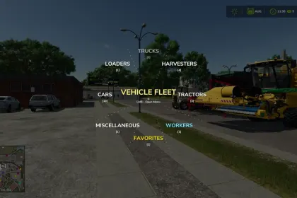Ефективний Мод Radial Vehicle Switcher для Farming Simulator 25 — 2