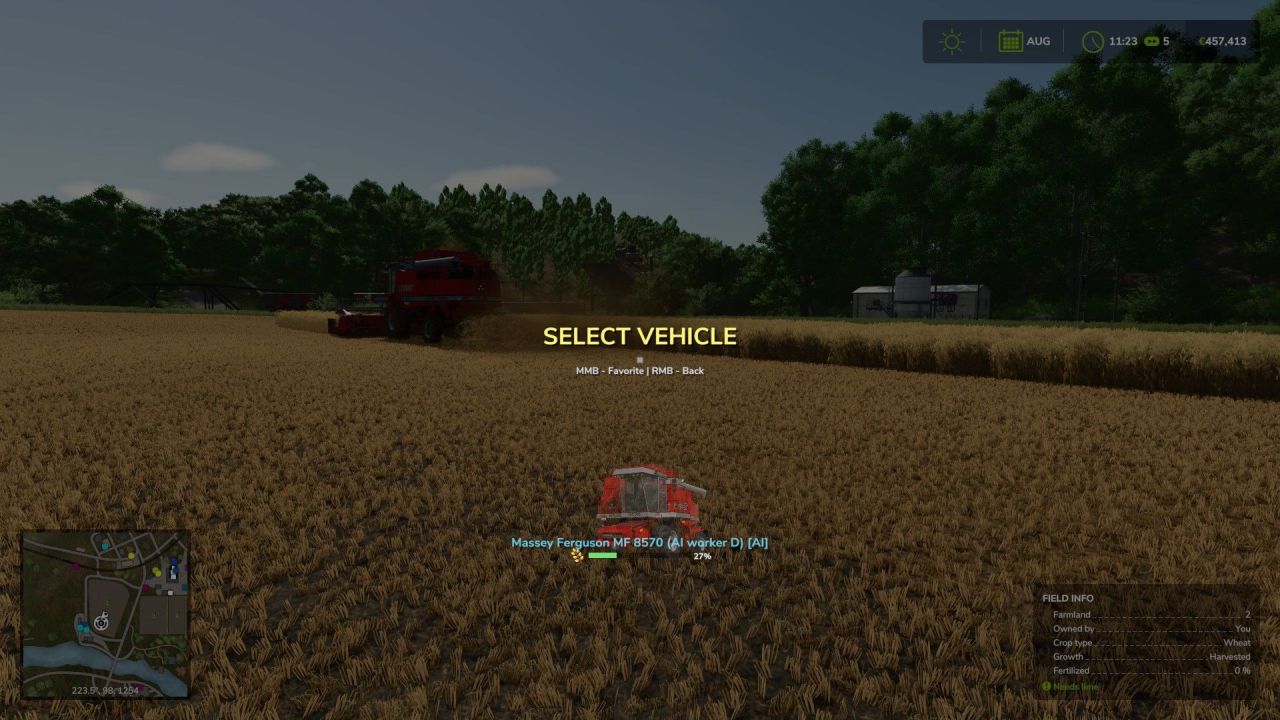 Ефективний Мод Radial Vehicle Switcher для Farming Simulator 25