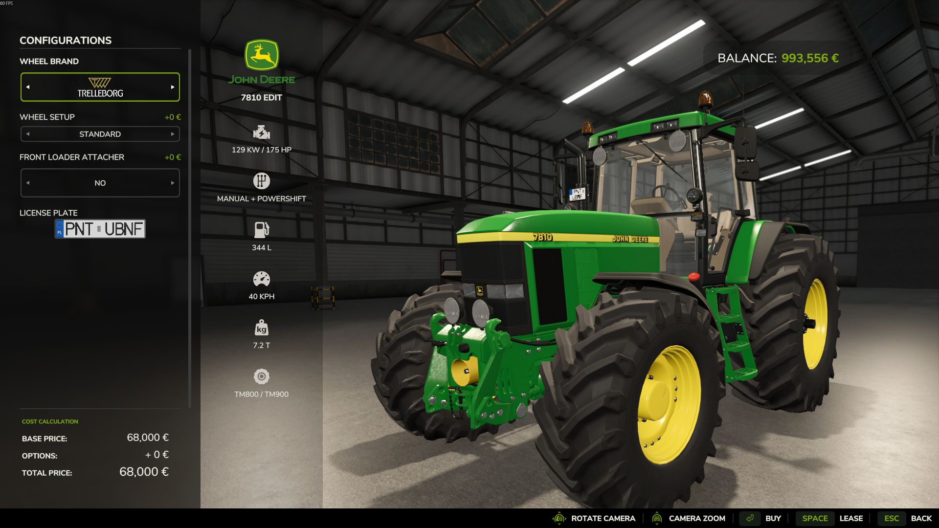 Mod John Deere 7810 Edit do Farming Simulator 25 - Zrzuty ekranu