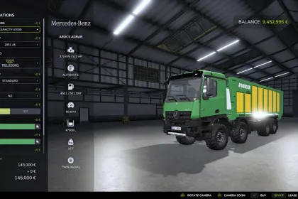 Ефективний Мод Mercedes Benz Arocs Agrar для Farming Simulator 25 — 5
