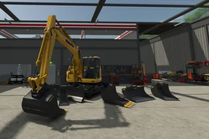 Efektywny Koparka Komatsu PC138USLC do Farming Simulator 25