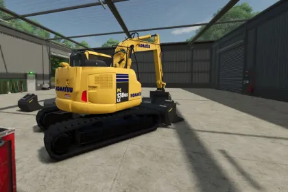 Ефективний Екскаватор Komatsu PC138USLC для Farming Simulator 25 — 3