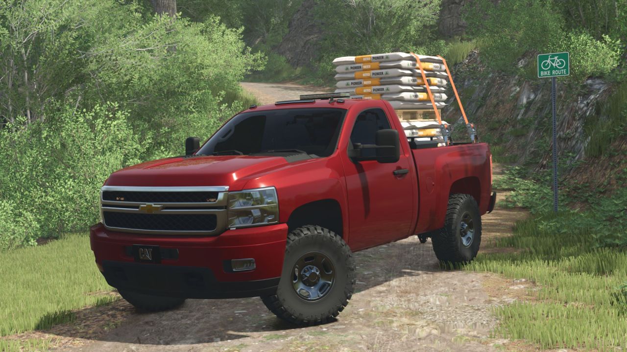 Nowy Potężny Chevrolet Silverado 2500 Short Bed do Farming Simulator 25
