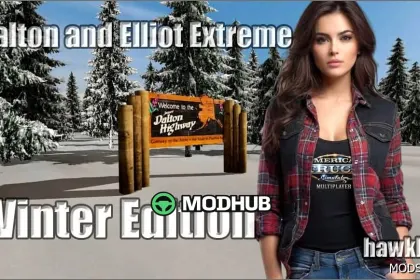 Екстремальна зимова карта Dalton та Elliot HWY 1:1 1.58