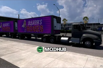 Скини для трейлерів «Blair’s Roses» 1.1 – яскраві та стильні — 1