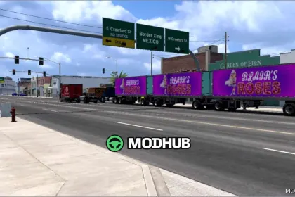 Скини для трейлерів «Blair’s Roses» 1.1 – яскраві та стильні — 3