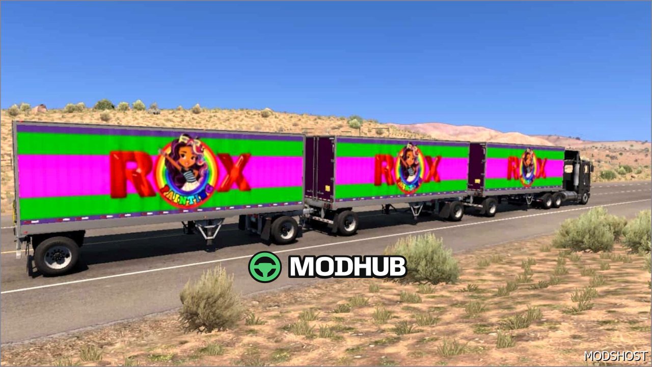 Яскраві ROX Painting Traffic Trailer Skins 1.1