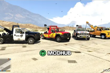 TOW Truck Wrecker Pack - Detailed and Functional