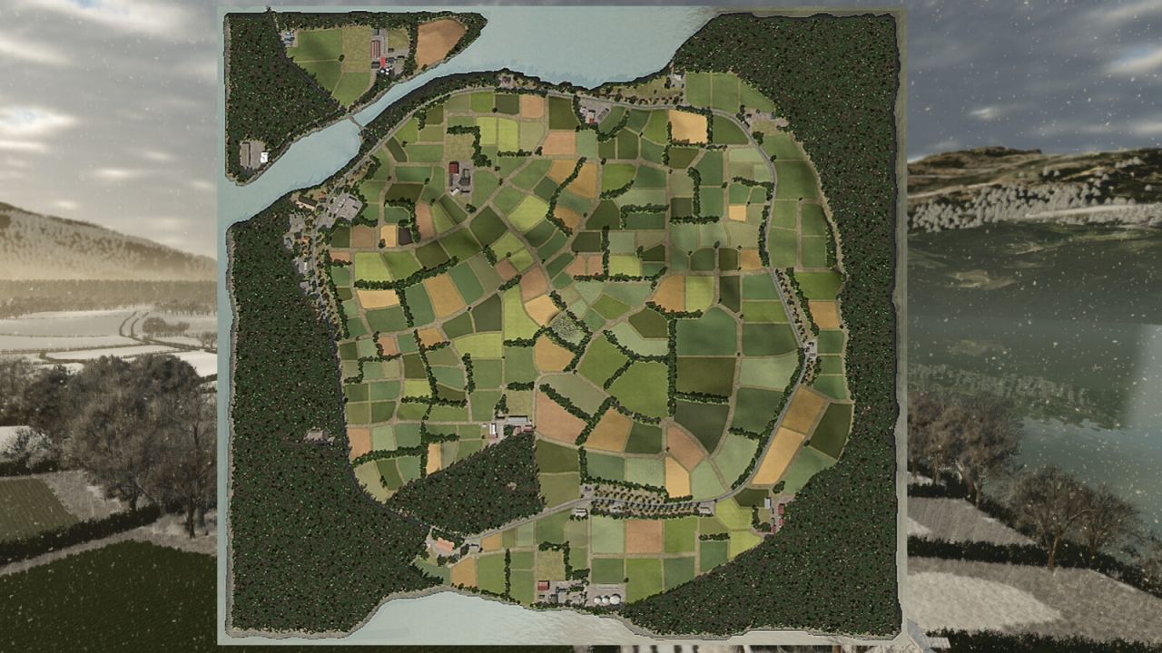 Легендарна Карта Ebony Island для Farming Simulator 25