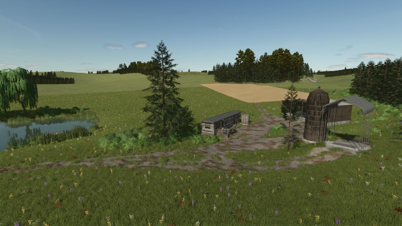 Efficient Green Countryside Mod for Farming Simulator 25