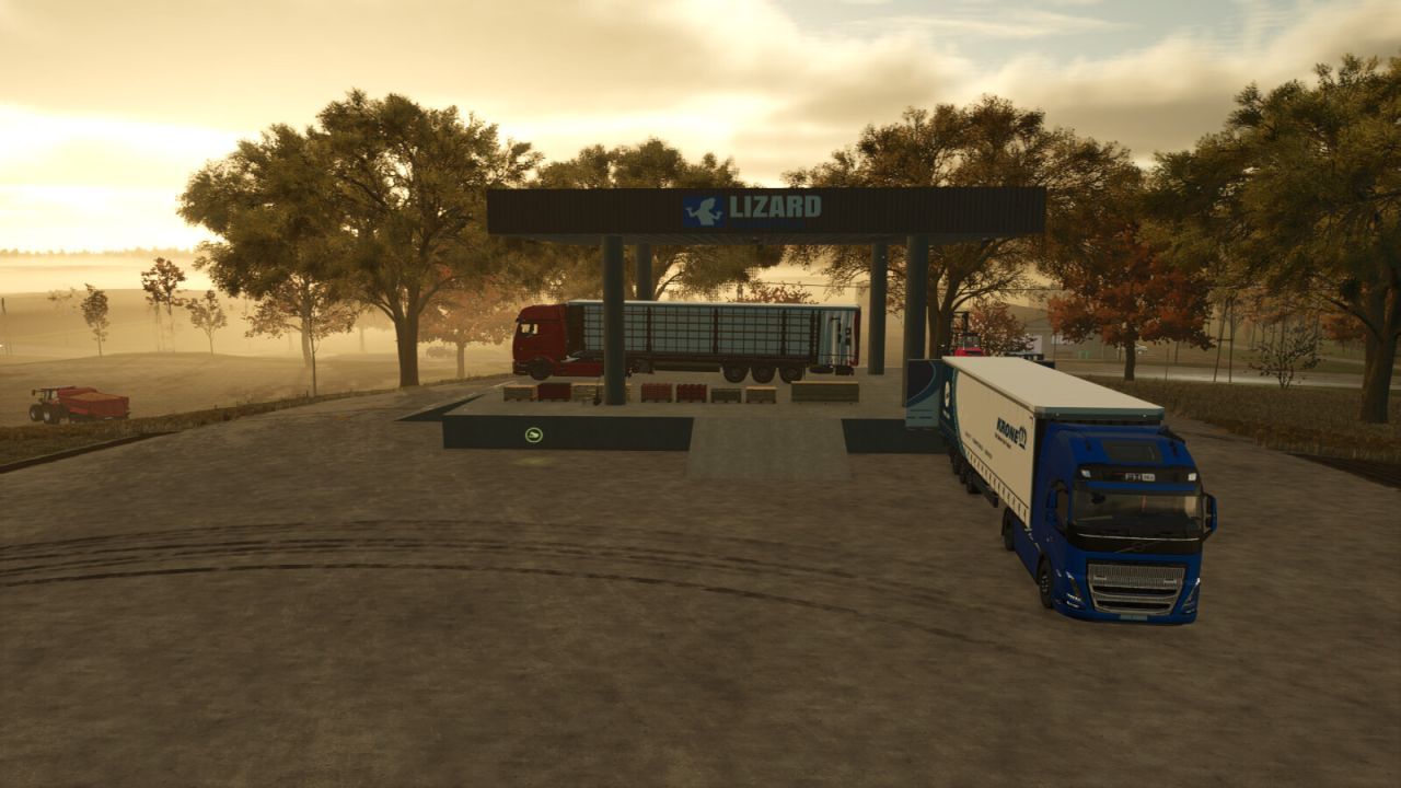 Effizientes Logistikzentrum Lizard für Farming Simulator 25