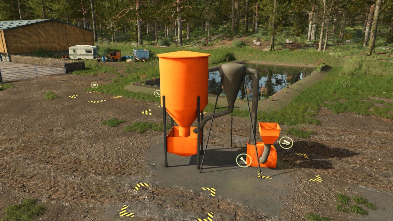 Ефективна Фабрика Кормів для Риб у Farming Simulator 25