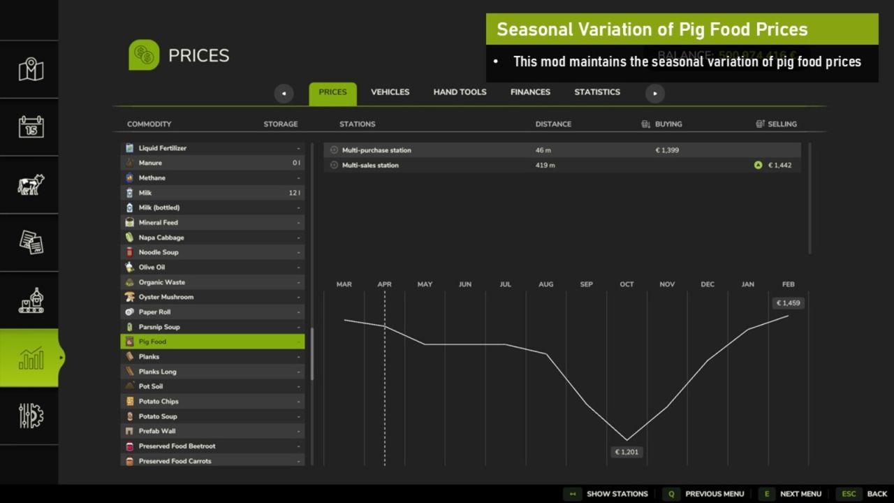 Efficient BigBag Mod for Pig Feed in Farming Simulator 25