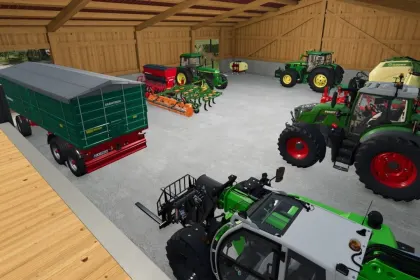 Ефективний Мод Woodbarn з Сховищами для Farming Simulator 25 — 3