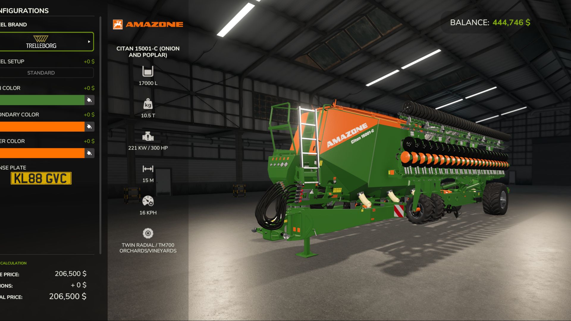 Amazone Citan 15001-C (версія для цибулі та тополі) для Farming Simulator 25