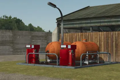 Efektywna stacja paliw i silos do przechowywania paliwa w Farming Simulator 25