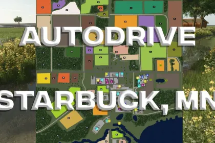 Efektywny Mod AutoDrive dla Starbuck, MN w Farming Simulator 25