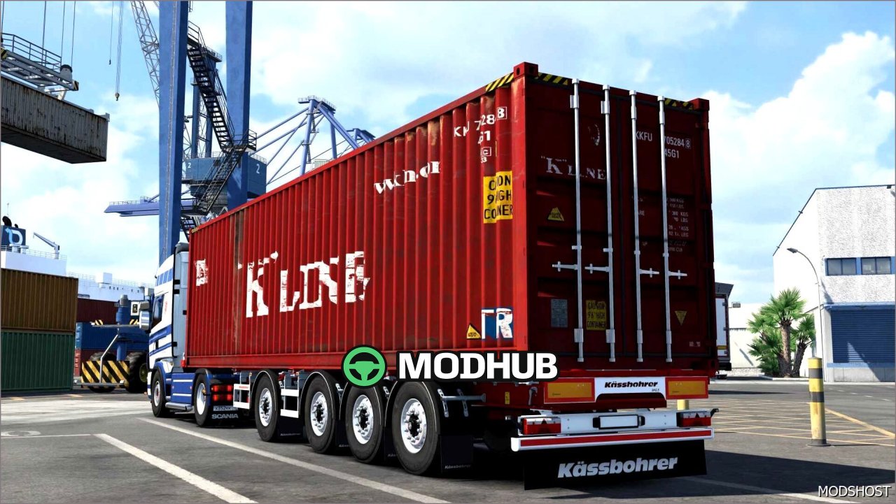 Kassbohrer SHG.s V1.6 - sleek container trailer