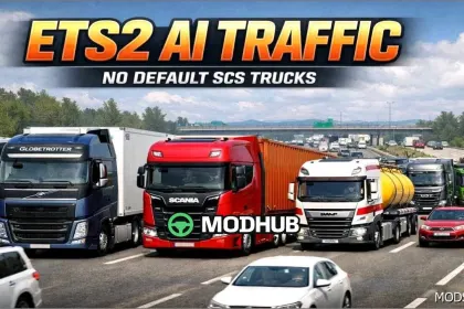 Mod AI Traffic NO Default SCS Trucks ETS2 – realistyczny i różnorodny