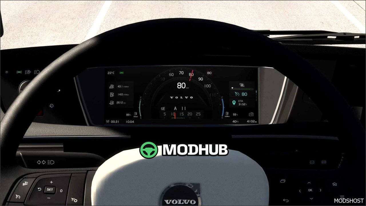 Volvo FH6 Ulepszony Zestaw Przyrządów 1.58 - elegancki i funkcjonalny