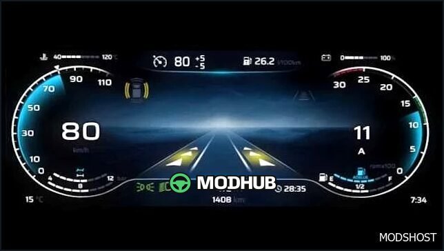 Iveco S WAY Improved Dashboard 1.58 - sleek and functional